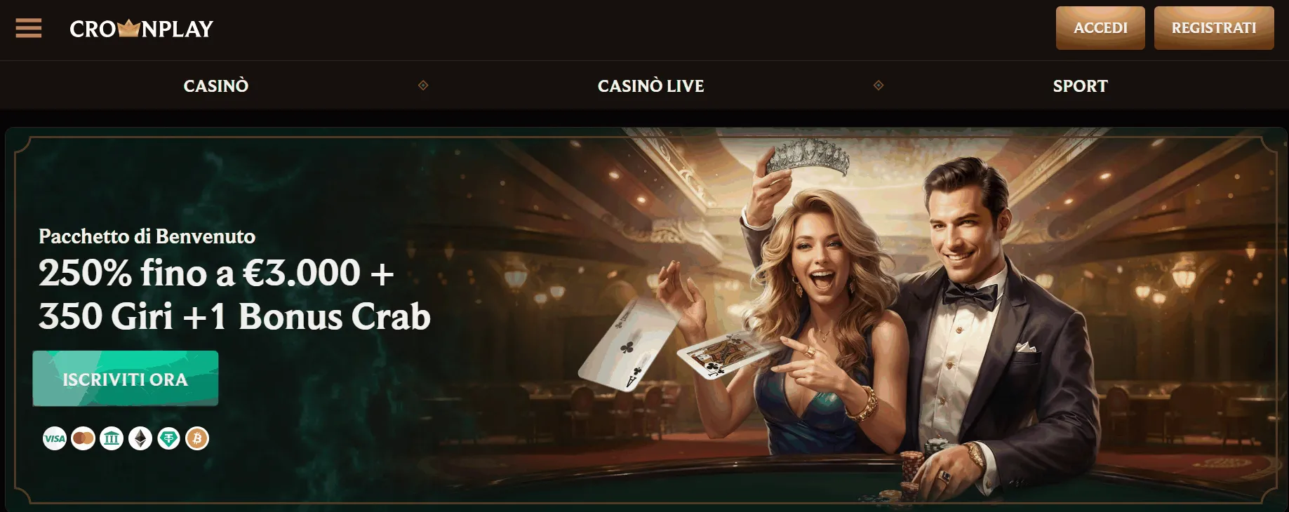 CrownPlay Online Casino CrownPlay Casino Webseite